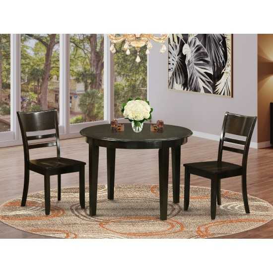 3 Pc Kitchen Table Set-Kitchen Table And 2 Kitchen Chairs