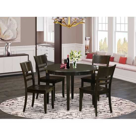 5 Pc Small Kitchen Table And Chairs Set-Dining Table And 4 Dining Chairs