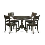 5 Pc Small Kitchen Table And Chairs Set-Dining Table And 4 Dinette Chairs