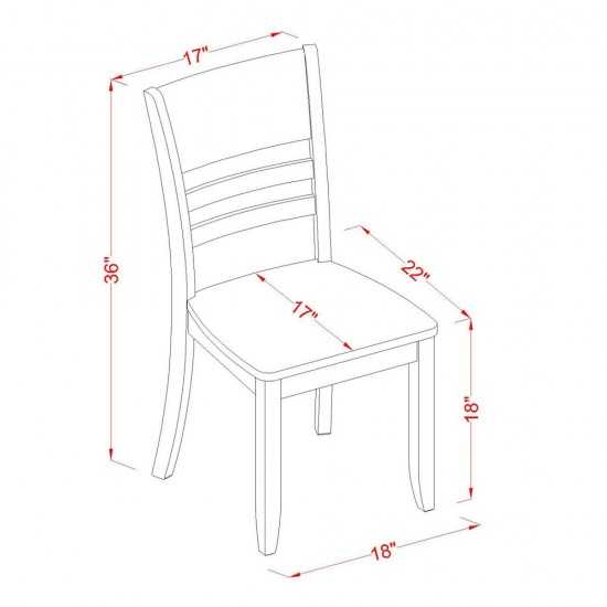 5 Pc Small Kitchen Table And Chairs Set-Dining Table And 4 Dinette Chairs