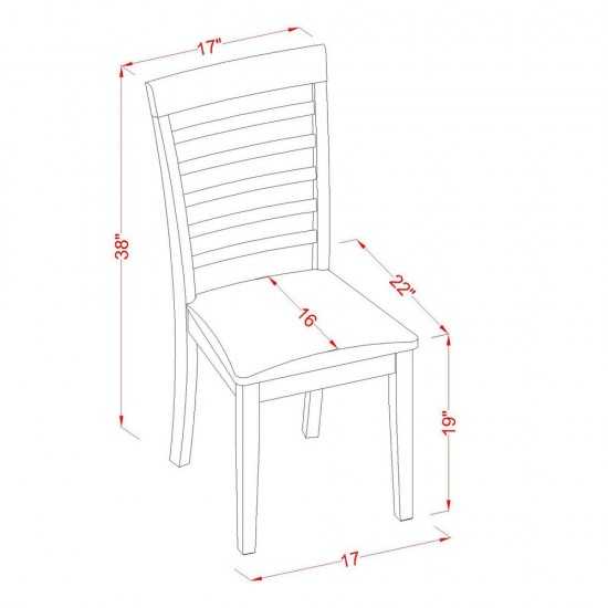 3 Pc Small Kitchen Table And Chairs Set-Round Kitchen Table And 2 Dining Chairs