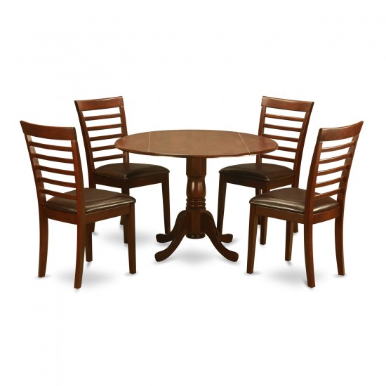 5 Pc Small Kitchen Table And Chairs Set-Small Kitchen Table And 4 Dining Chairs