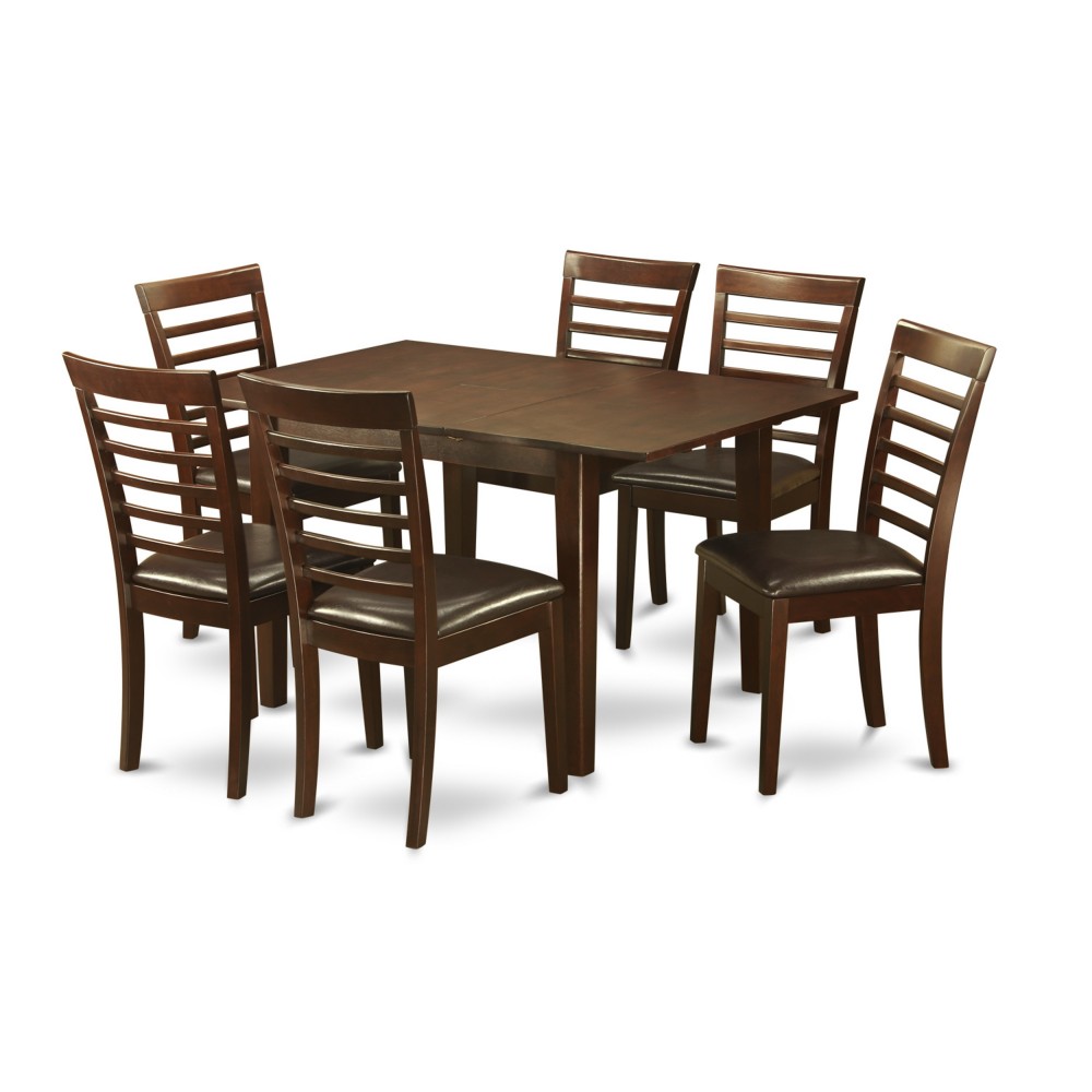 7 Pc Small Kitchen Table Set - Small Table With 6 Kitchen Chairs