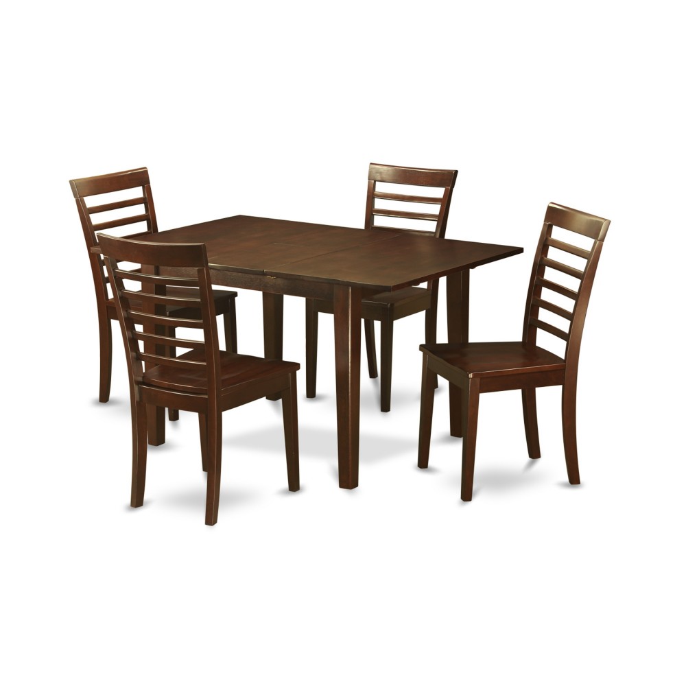 5 Pc Kitchen Dinette Set-Small Table And 4 Kitchen Dining Chairs