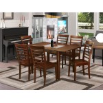 7 Pc Dinette Set For Small Spaces-Kitchen Table And 6 Chairs For Dining Room