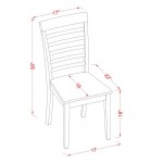 7 Pc Dinette Set For Small Spaces-Kitchen Table And 6 Chairs For Dining Room