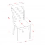 5 Pc Kitchen Table With Bench -Dinette Table With 2 Dining Chairs And 2 Benches