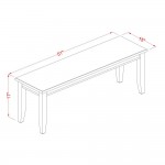 5 Pc Kitchen Table With Bench -Dinette Table With 2 Dining Chairs And 2 Benches