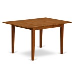 3 Pc Set Milan Dinette Table, Leaf, 2 Cushiad Dinette Chairs In Saddle Brown .