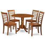 5 Pc Kitchen Table Set-Small Table And 4 Dinette Chairs