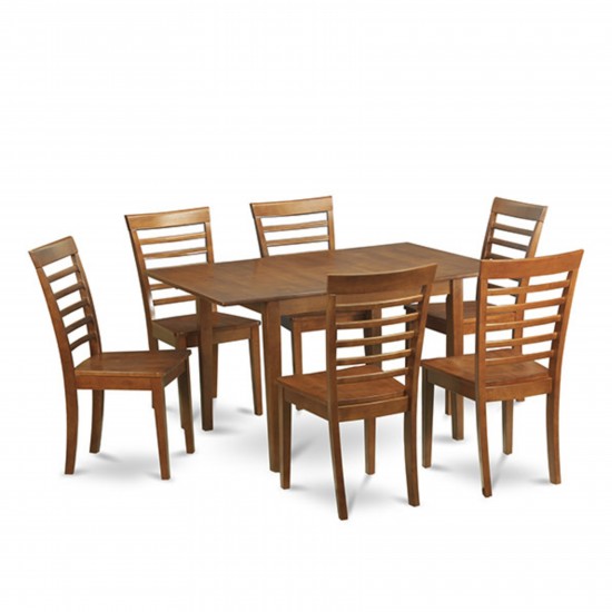 7 Pc Dinette Set-Small Dining Tables With 6 Dining Chairs