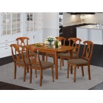 7 Pc Dinette Set - Table With Leaf And 6 Kitchen Chairs