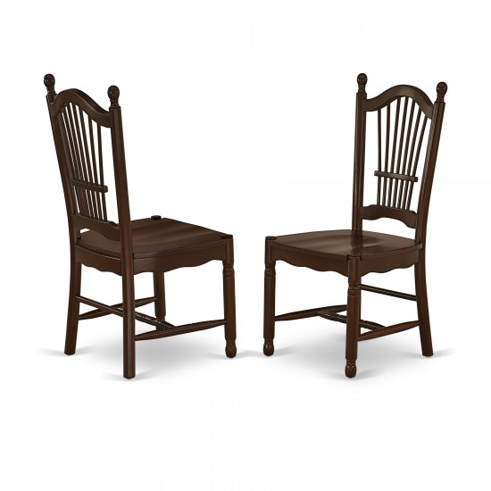 3Pc Rectangle 48/60" Table, 12 In Butterfly Leaf, Two Wood Seat Dining Chairs