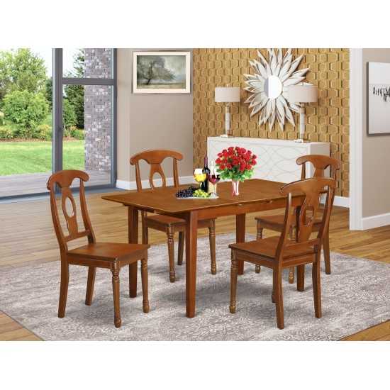 5 Pc Small Kitchen Table Set - Table And 4 Kitchen Dining Chairs