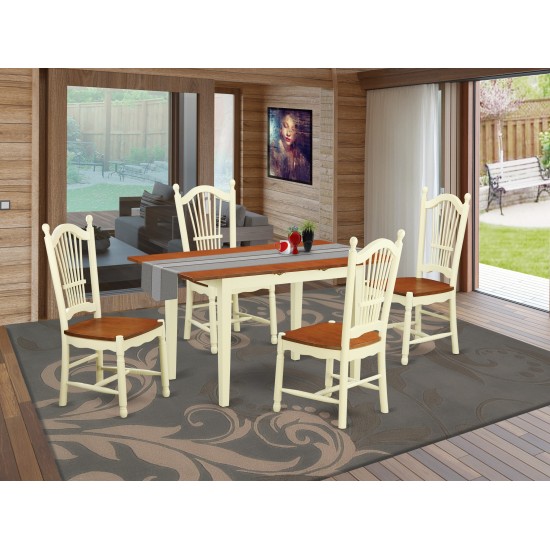 5 Pc Dinette Set - Dinette Table And 4 Dinette Chairs