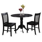 3 Pc Small Kitchen Table And Chairs Set-Kitchen Table Plus 2 Dinette Chairs