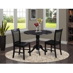 3 Pc Small Kitchen Table And Chairs Set-Kitchen Table Plus 2 Dinette Chairs