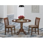 3 Pc Small Kitchen Table Set-Round Kitchen Table And 2 Chairs