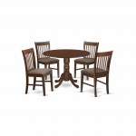 5 Pc Small Kitchen Table Set-Round Table And Dinette Chairs