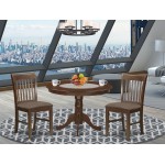 3 Pc Set With A Kitchen Table And 2 Dinette Chairs In Mahogany