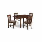 5 Pc Kitchen Nook Dining Set-Small Dining Tables And 4 Dining Chairs