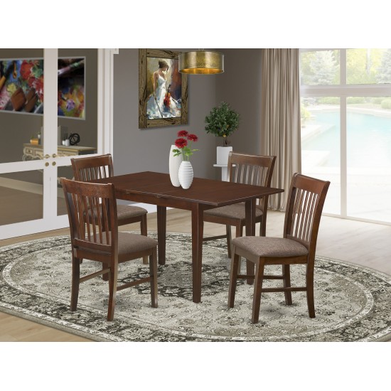 5 Pc Dinette Set For Small Spaces - Small Table With 4 Dining Table Chairs