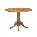 3Pc Dining Set, Kitchen Table, 2 Kitchen Parson Chairs, Brown Seat, Natural
