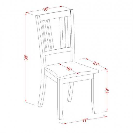 3 Pc Dinette Set-Dining Table And 2 Kitchen Chairs