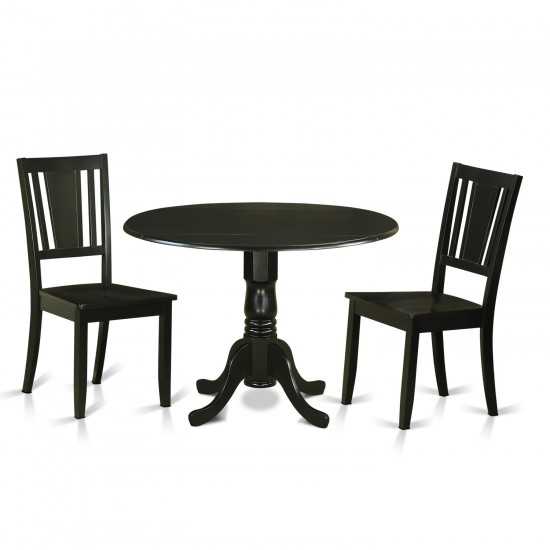 3 Pctable And Chairs Set-Dining Table And 2 Dining Chairs