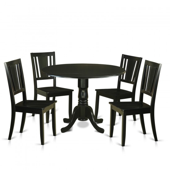 5 Pc Dining Room Set For 4-Small Kitchen Table And 4 Kitchen Chairs