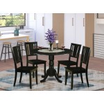 5 Pc Dining Room Set For 4-Small Kitchen Table And 4 Kitchen Chairs