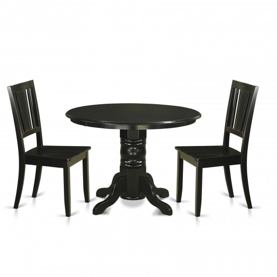 3 Pc Dinette Set For 2-Kitchen Table And 2 Dining Chairs