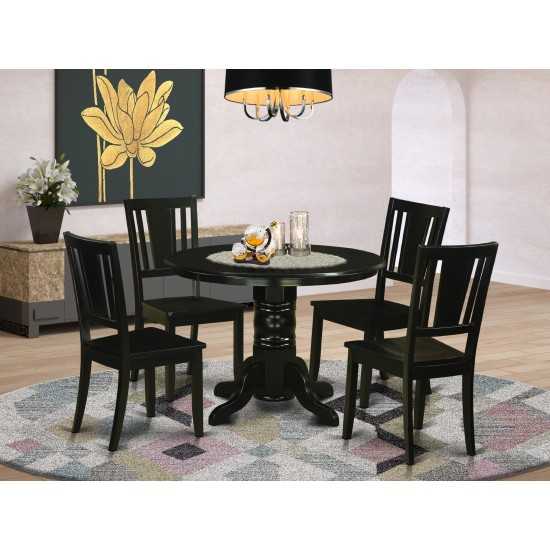 5 Pckitchen Table Set For 4-Dining Table And 4 Dining Chairs