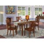 Mldu5-Mah-W 5 Pc Kitchen Dinette Set-Breakfast Nook, 4 Chairs For Dining Room