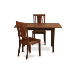 3 Pc Small Dinette Set - Dining Tables For Small Spaces And 2 Dining Chairs