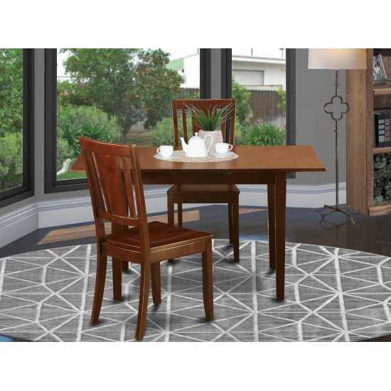 3 Pc Small Dinette Set - Dining Tables For Small Spaces And 2 Dining Chairs