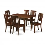 7 Pc Kitchen Dinette Set - Table With 6 Dining Table Chairs