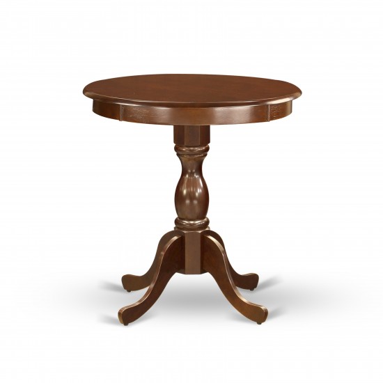 3-Pc Dining Table Set 2 Dining Padded Chairs And 1 Kitchen Table (Mahogany)