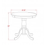 3-Pc Dining Table Set 2 Dining Padded Chairs And 1 Kitchen Table (Mahogany)