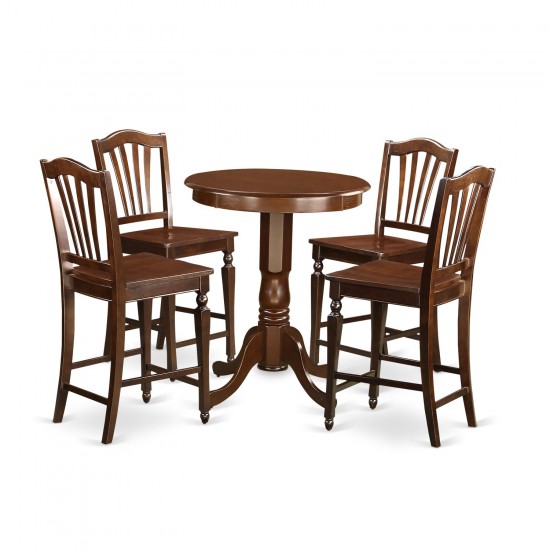 5 Pc Counter Height Set - High Top Table And 4 Kitchen Bar Stool