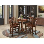 5 Pc Counter Height Set - High Top Table And 4 Kitchen Bar Stool