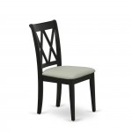 3-Pc Dining Table Set 2 Dining Chairs, Butterfly Leaf Dinette Table, Black