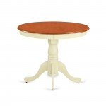 Ancl5-Bmk-W 5Pc Round 36 Inch Table And 4 Double X Back Chairs