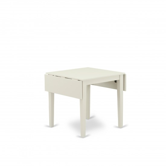 Dining Set For 3- 2 Chairs, Table, Linen White Color Linen, Linen White Finish Hardwood Structure