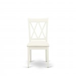 Dining Set For 3- 2 Chairs, Table, Linen White Color Linen, Linen White Finish Hardwood Structure