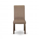 Dining Set 3 Pc, Two Chairs, Table, Mahogany Finish Solid Wood, Brown Color