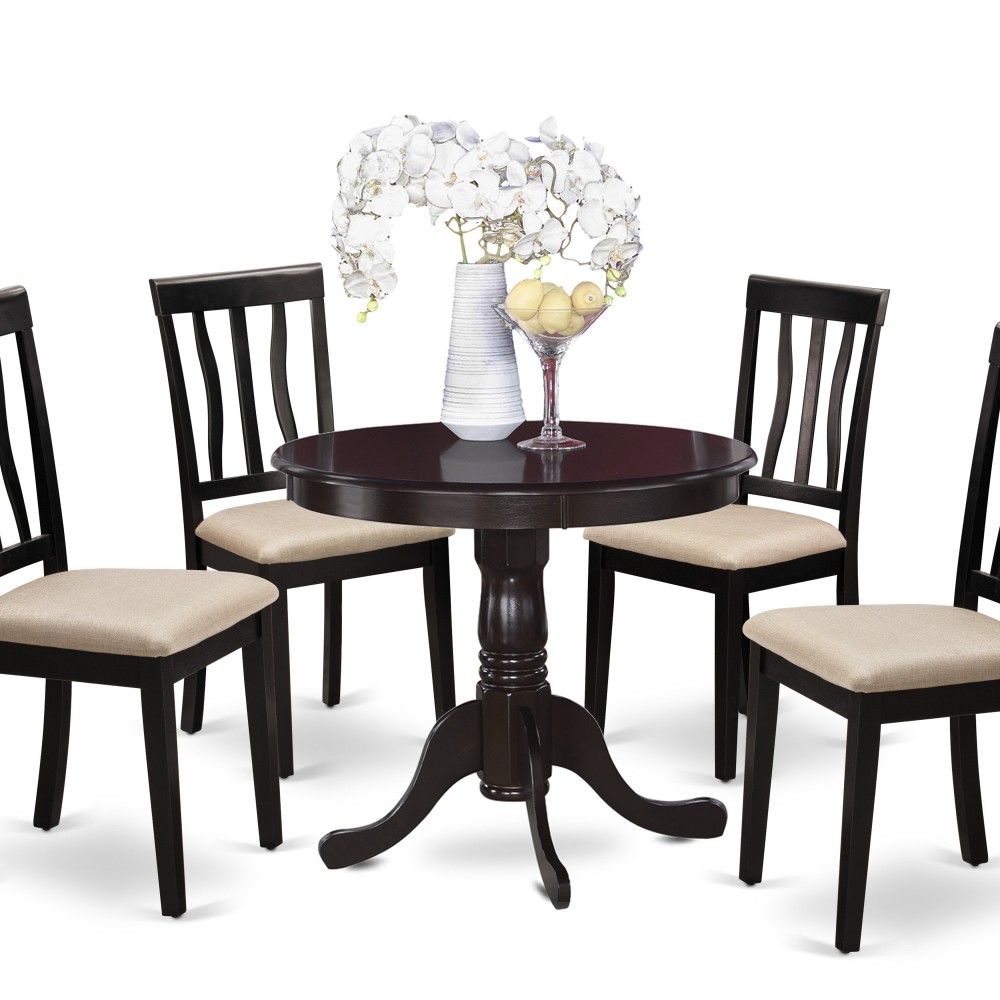 Anti5-Cap-C 5 Pc Kitchen Table Set-Kitchen Table And 4 Dining Chairs