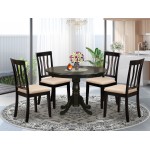 5 Pc Kitchen Table Set-Dining Table And 4 Dinette Chairs