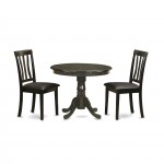 3 Pc Small Kitchen Table And Chairs Set-Small Table And 2 Dining Chairs