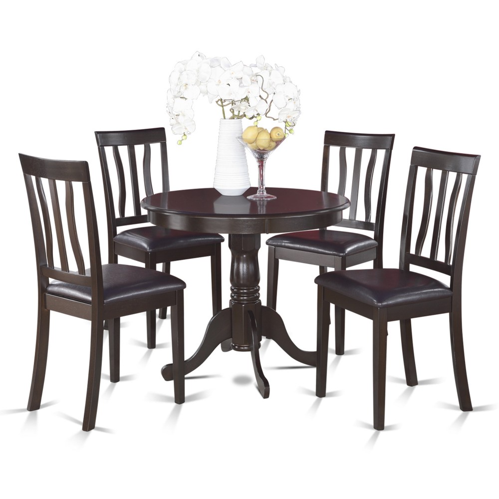 Anti5-Cap-Lc 5 Pc Kitchen Table Set-Kitchen Table And 4 Dining Chairs